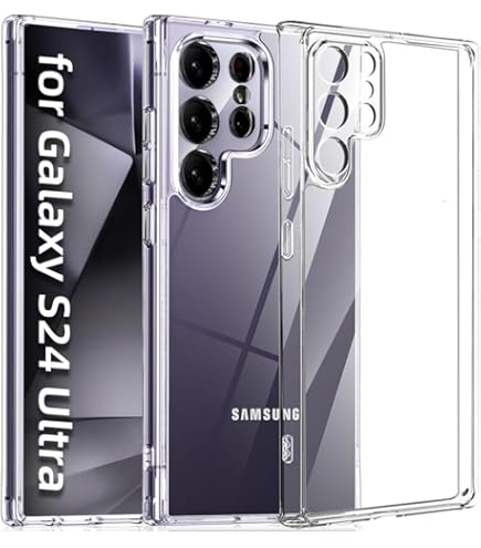 Galaxy S24 Ultra　simフリー 透明ケース、保護フィルム付き。 Amazon.co.jp: シズカウィル Galaxy S24 Ultra クリアケース SC-52E
